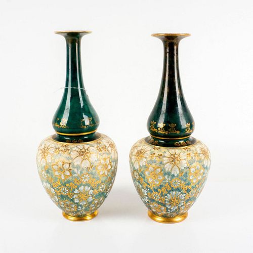 PAIR OF ANTIQUE DOULTON LAMBETH &