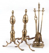 PAIR OF ANTIQUE ENGLISH BRASS