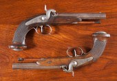 PAIR OF ANTIQUE ENGLISH PERCUS