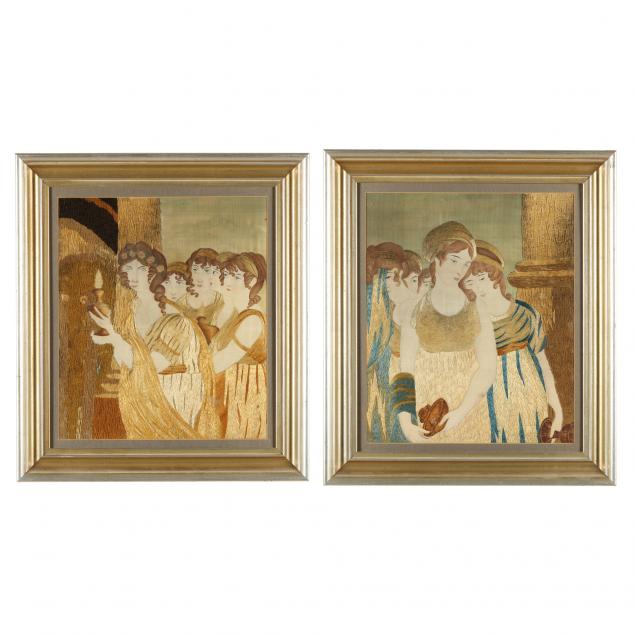 PAIR OF ANTIQUE ENGLISH PICTORIAL