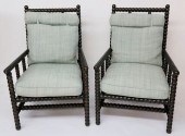 PAIR OF ANTIQUE ENGLISH UPHOLS