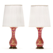 PAIR OF ANTIQUE ENGRAVED AND G