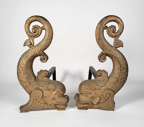 PAIR OF ANTIQUE FIGURAL BRADLEY &