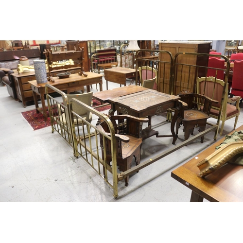 Pair of antique French brass