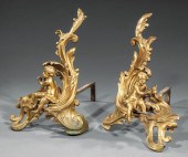 PAIR OF ANTIQUE FRENCH BRONZE