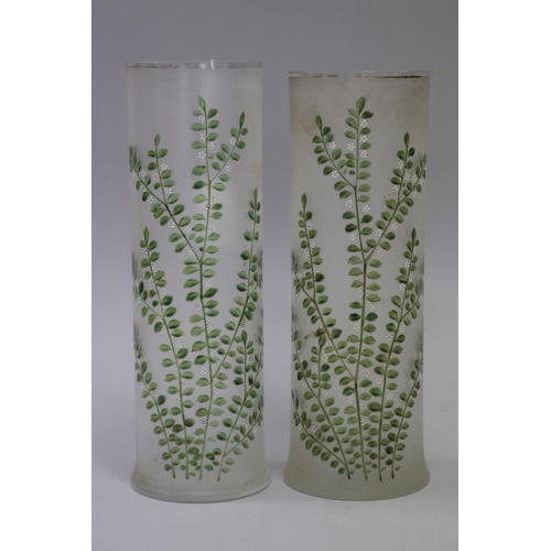 Pair of antique French glass