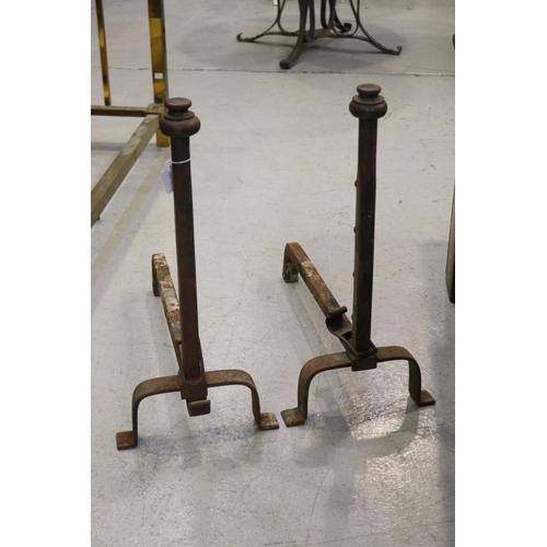 Pair of antique French iron