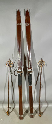 PAIR OF ANTIQUE GERMAN WOOD SK