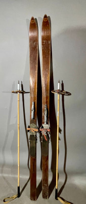PAIR OF ANTIQUE GERMAN WOODEN