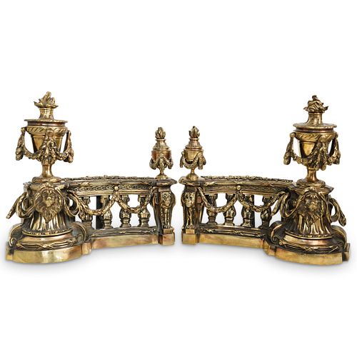 PAIR OF ANTIQUE GILT BRONZE