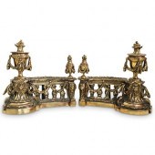 PAIR OF ANTIQUE GILT BRONZE FI