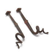 PAIR OF ANTIQUE IRONWORK CONES