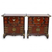 PAIR OF ANTIQUE KOREAN ALTER C