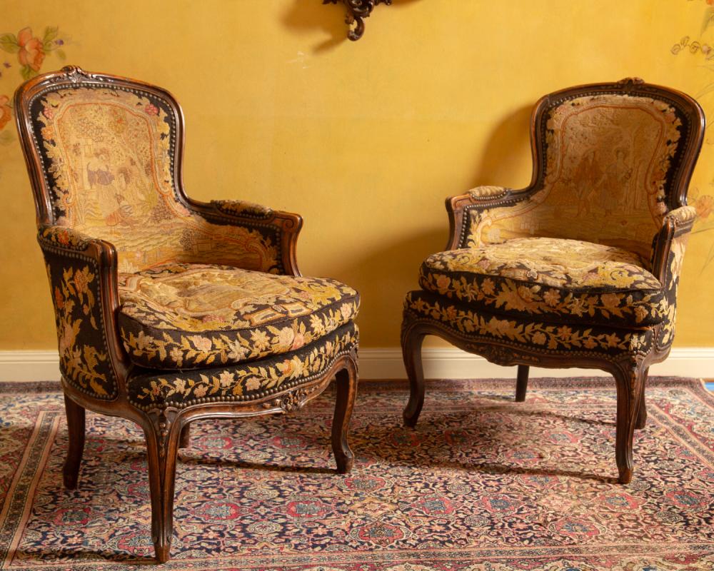PAIR OF ANTIQUE LOUIS XV-STYLE