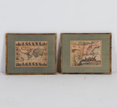 PAIR OF ANTIQUE MAP PRINTS<br>