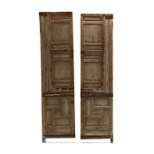 PAIR OF ANTIQUE MOROCCAN WOOD