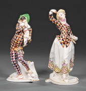 PAIR OF ANTIQUE NYMPHENBURG PO