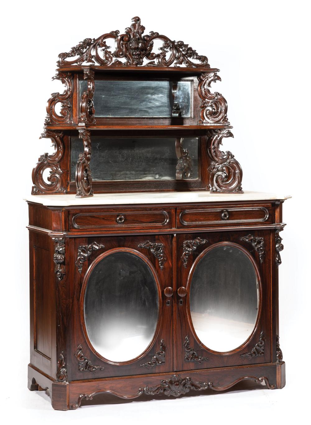 PAIR OF ANTIQUE REGENCE-STYLE OAK