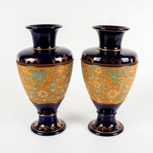 PAIR OF ANTIQUE ROYAL DOULTON &
