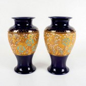 PAIR OF ANTIQUE ROYAL DOULTON