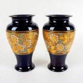 PAIR OF ANTIQUE ROYAL DOULTON