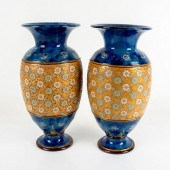 PAIR OF ANTIQUE ROYAL DOULTON