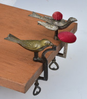 PAIR OF ANTIQUE SEWING BIRDS I