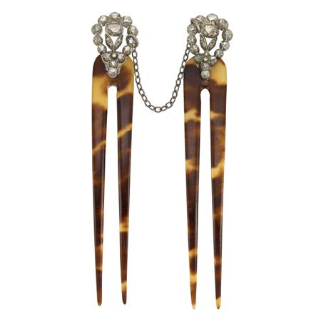 Pair of Antique Silver, Gold,