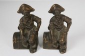 PAIR OF ANTIQUE SOLID BRONZE P