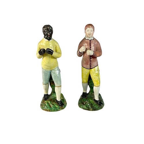 PAIR OF ANTIQUE STAFFORDSHIRE