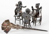 PAIR OF ANTIQUE STERLING SILVE