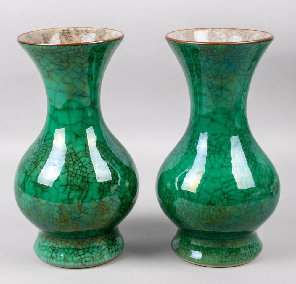 PAIR OF APPLE GREEN