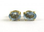 PAIR OF AQUAMARINE AND EIGHTEE