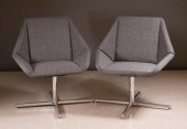 PAIR OF ARCADIA 'NIOS' SWIVEL