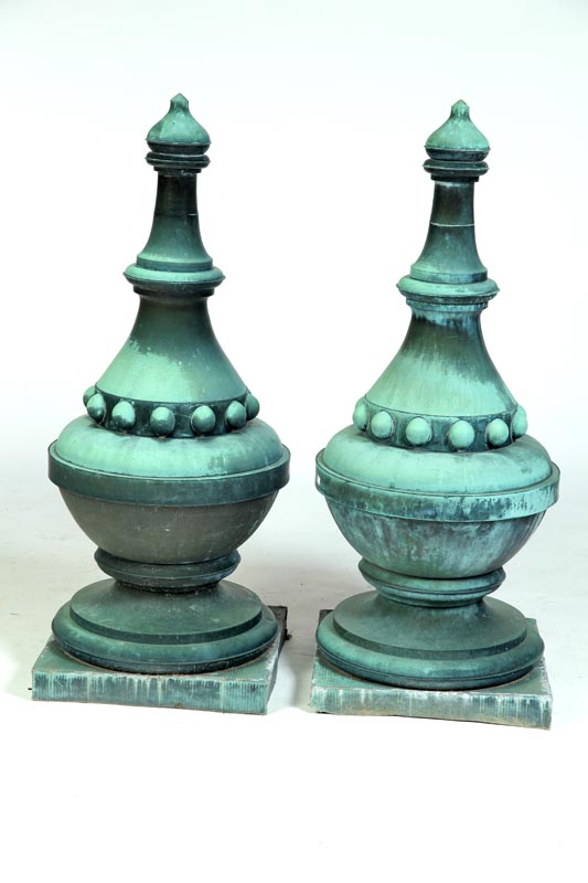 PAIR OF ARCHITECTURAL FINIALS. 