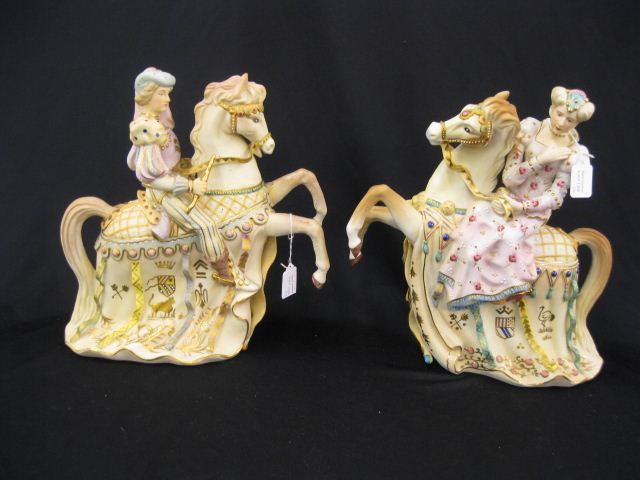 Pair of Ardalt Bisque Porcelain