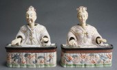 PAIR OF ARDALT BISQUE PORCELAI
