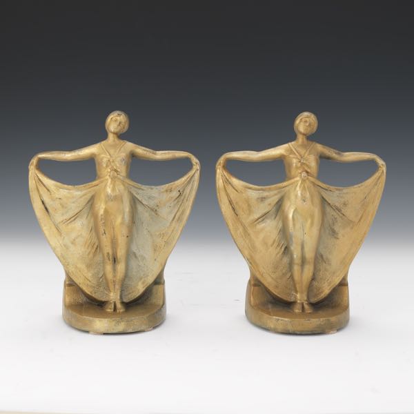 PAIR OF ART DECO BOOKENDS 9 ¼" x