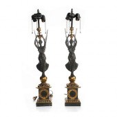 PAIR OF ART DECO BRONZE ANGEL