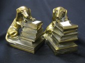 Pair of Art Deco Bronzed Dachs