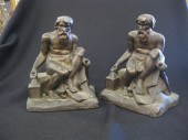 Pair of Art Deco Figural Booke