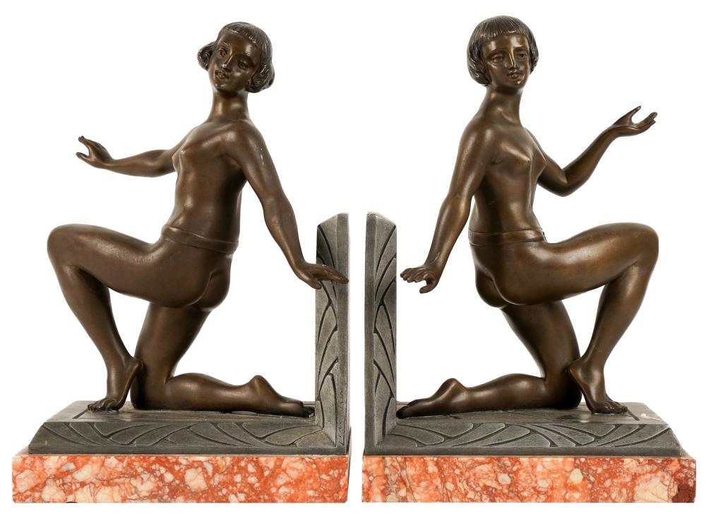 PAIR OF ART DECO FIGURAL