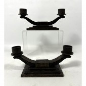 Pair of Art Deco Hand-Wrought