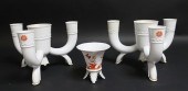 PAIR OF ART DECO MEISSEN CENTE