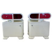 PAIR OF ART DECO NIGHTSTANDS /
