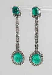 PAIR OF ART DECO PLATINUM, 14-