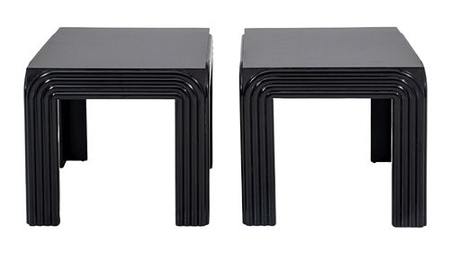 PAIR OF ART DECO REVIVAL BLACK