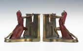 PAIR OF ART DECO RONSON COLD P