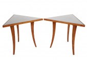 PAIR OF ART DECO STYLE TRIANGU