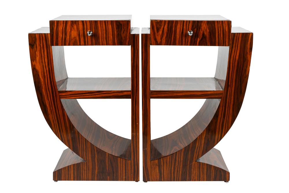 PAIR OF ART DECO STYLE NIGHT